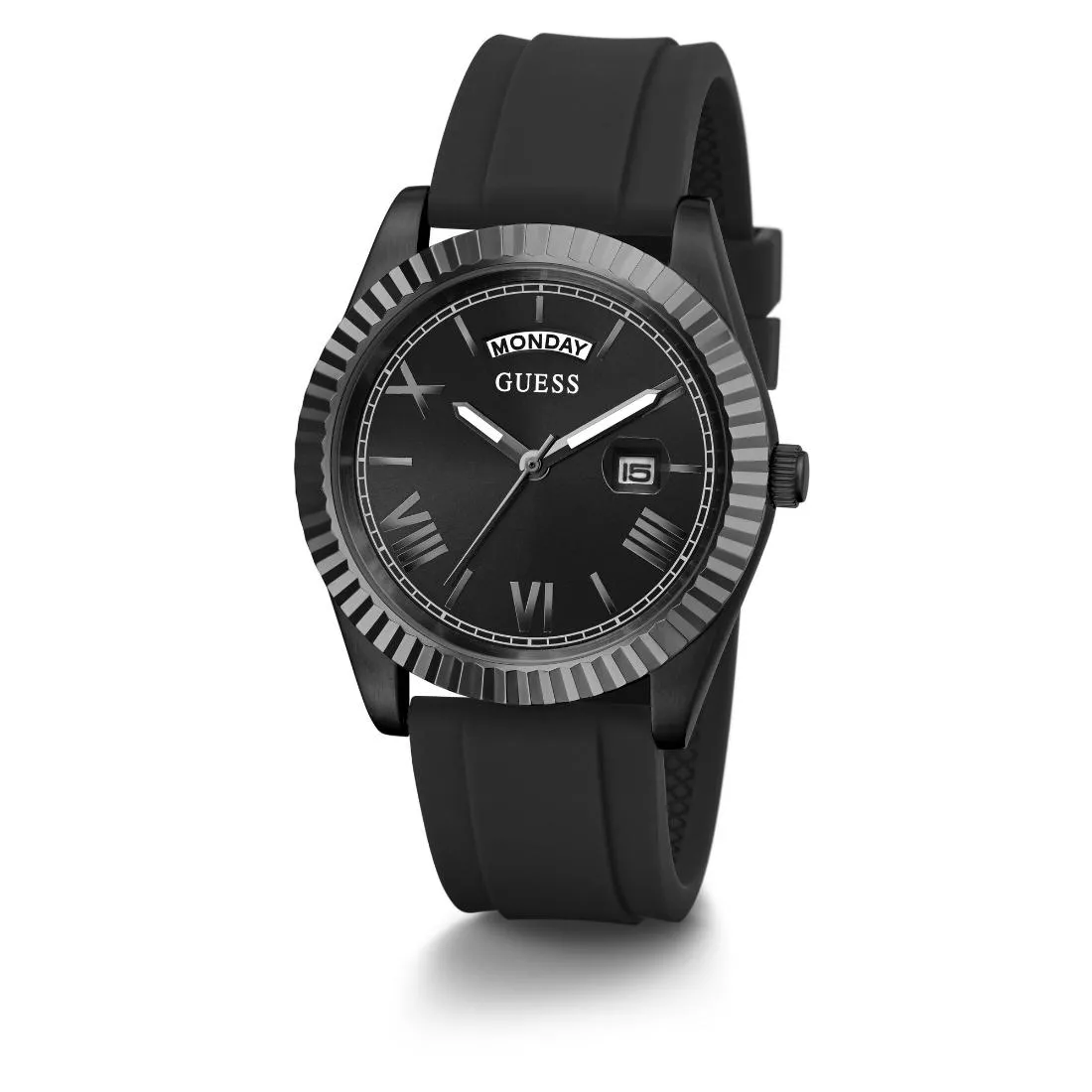 Guess Men 42 mm Black Dial Analog Watch- GW0335G1