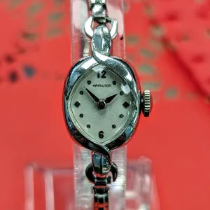 HAMILTON HEATHER Ladies Cocktail Watch 22 Jewels Grade 757 Vintage USA Wristwatch