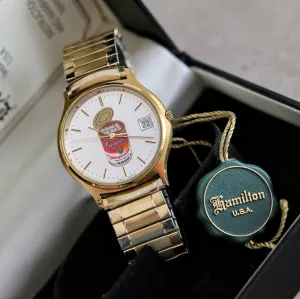 HAMILTON Quartz Watch - Campbell's Soup Dial Wristwatch Original Box & Papers!
