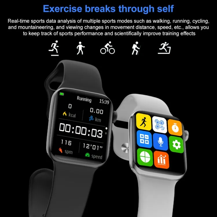 HD 1.75-Inch IP67 Waterproof Smart Sports Watch with Bluetooth Calling, GPS Tracking, and Heart Rate Monitor