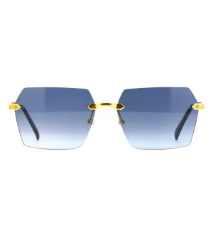 Hublot Unisex Blue Square Sunglasses