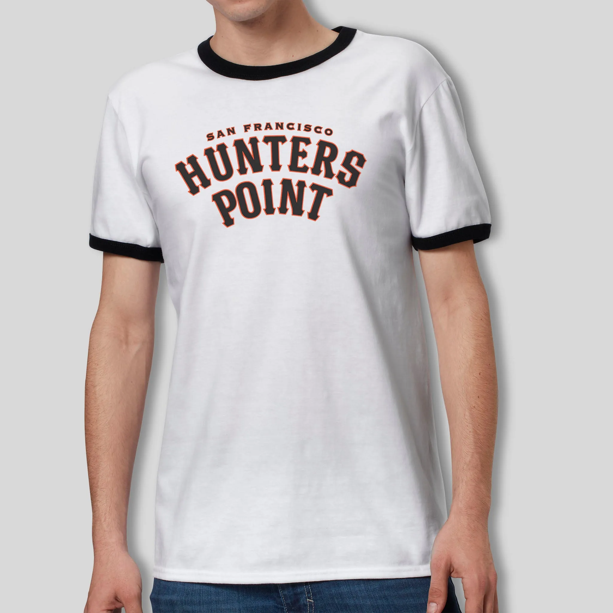 HUNTERS POINT DISTRICT MEN'S RINGER TEE