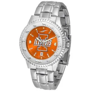 Illinois Fighting Illini Competitor AnoChrome - Steel Band Watch