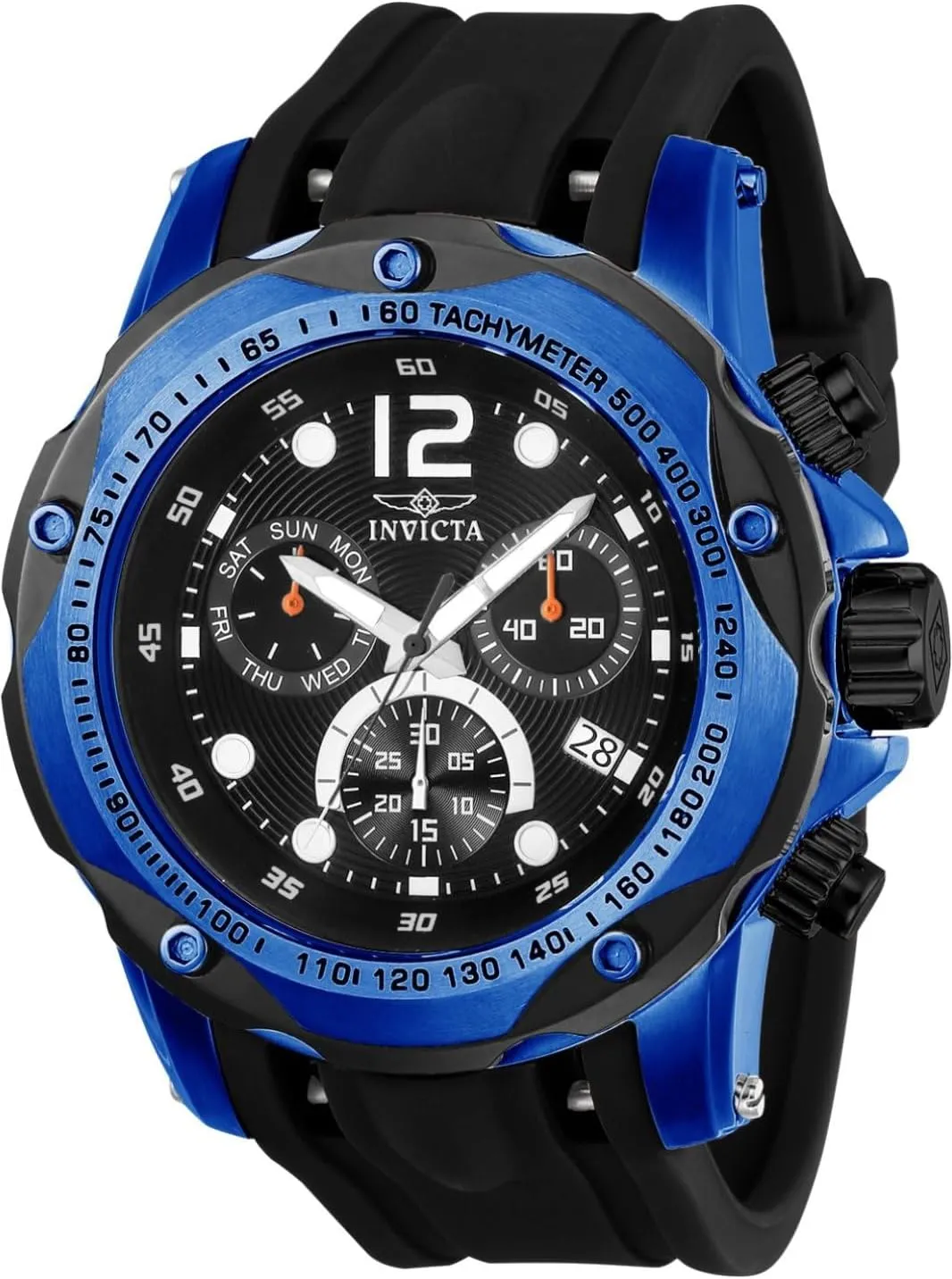 Invicta Men's 20074SYB Speedway Analog Display Swiss Quartz Black Watch