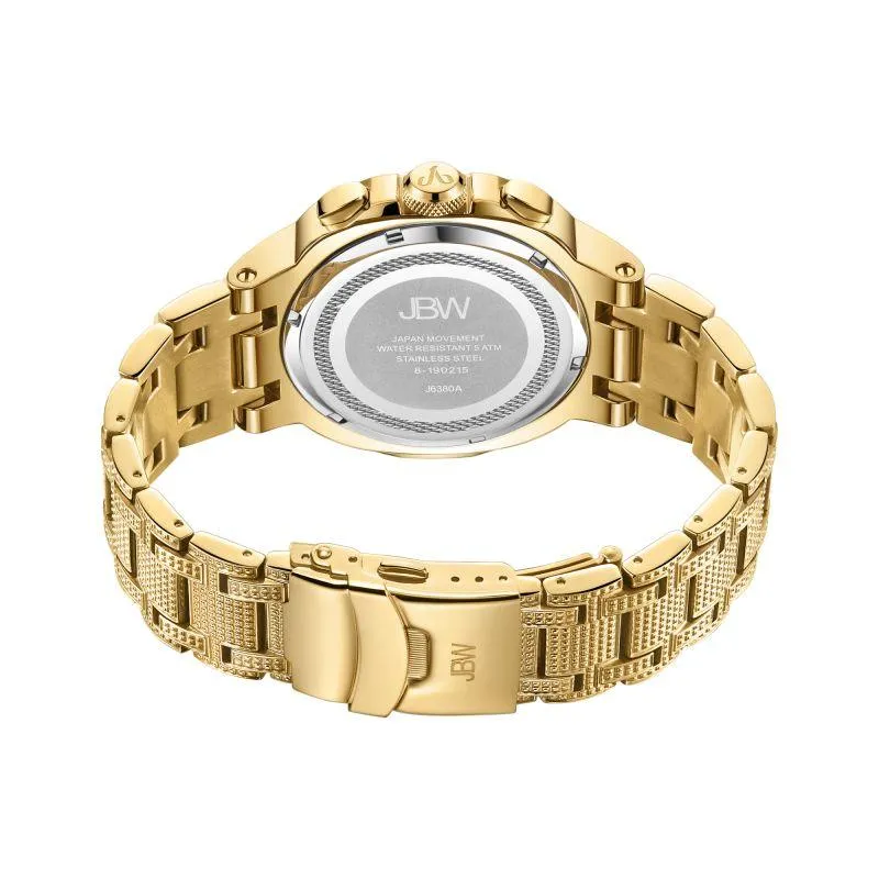 Jbw Heist Watch 0.20 Ctw Diamond - Stainless Steel - Men's Watch - Gold- J6380