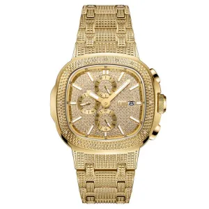 Jbw Heist Watch 0.20 Ctw Diamond - Stainless Steel - Men's Watch - Gold- J6380