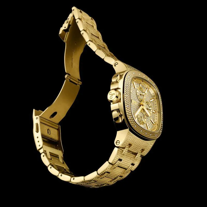 Jbw Heist Watch 0.20 Ctw Diamond - Stainless Steel - Men's Watch - Gold- J6380