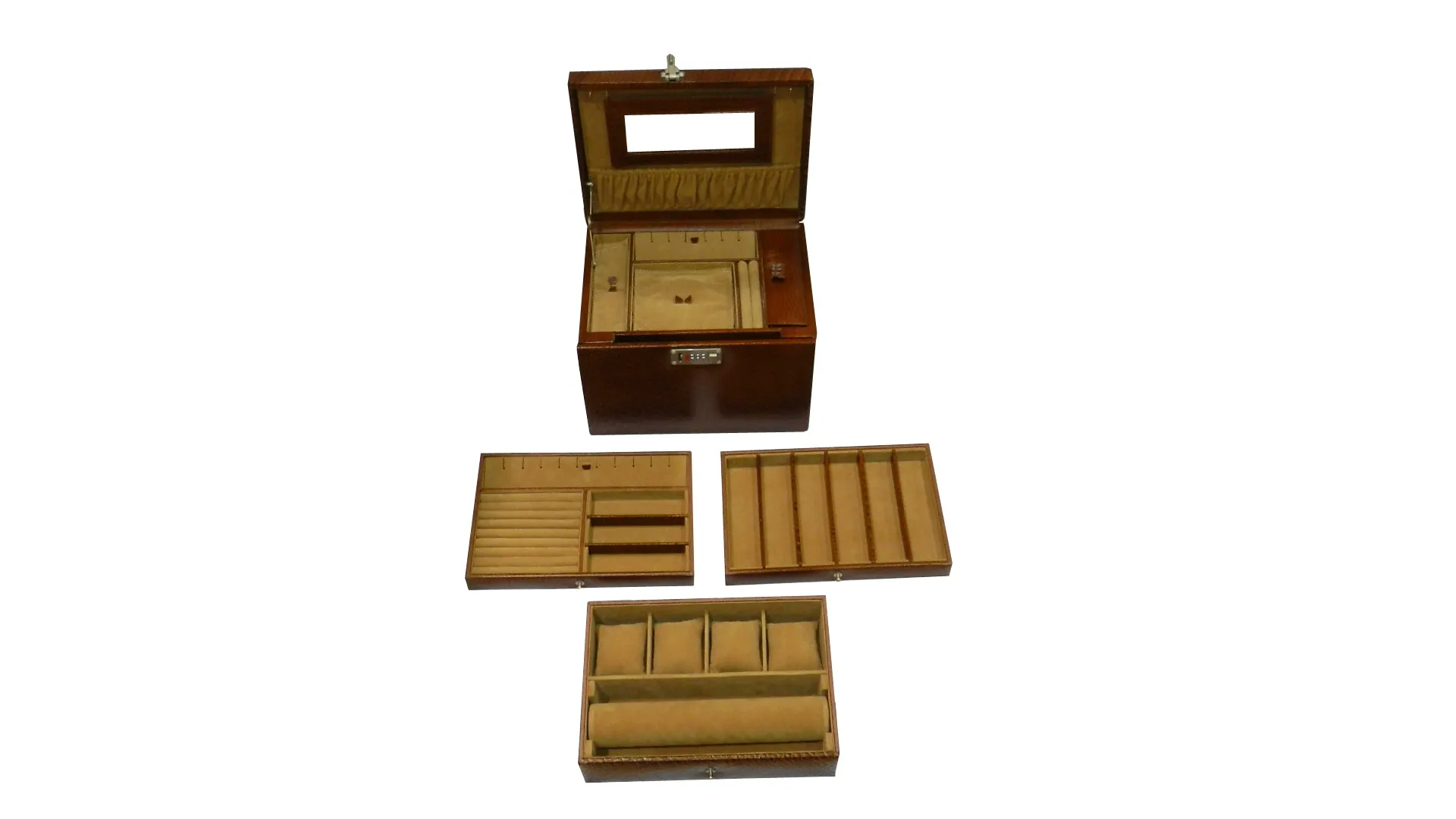 Jewelry   Watch Box Genuine Leather Multipurpose Medium Size M-JB BB