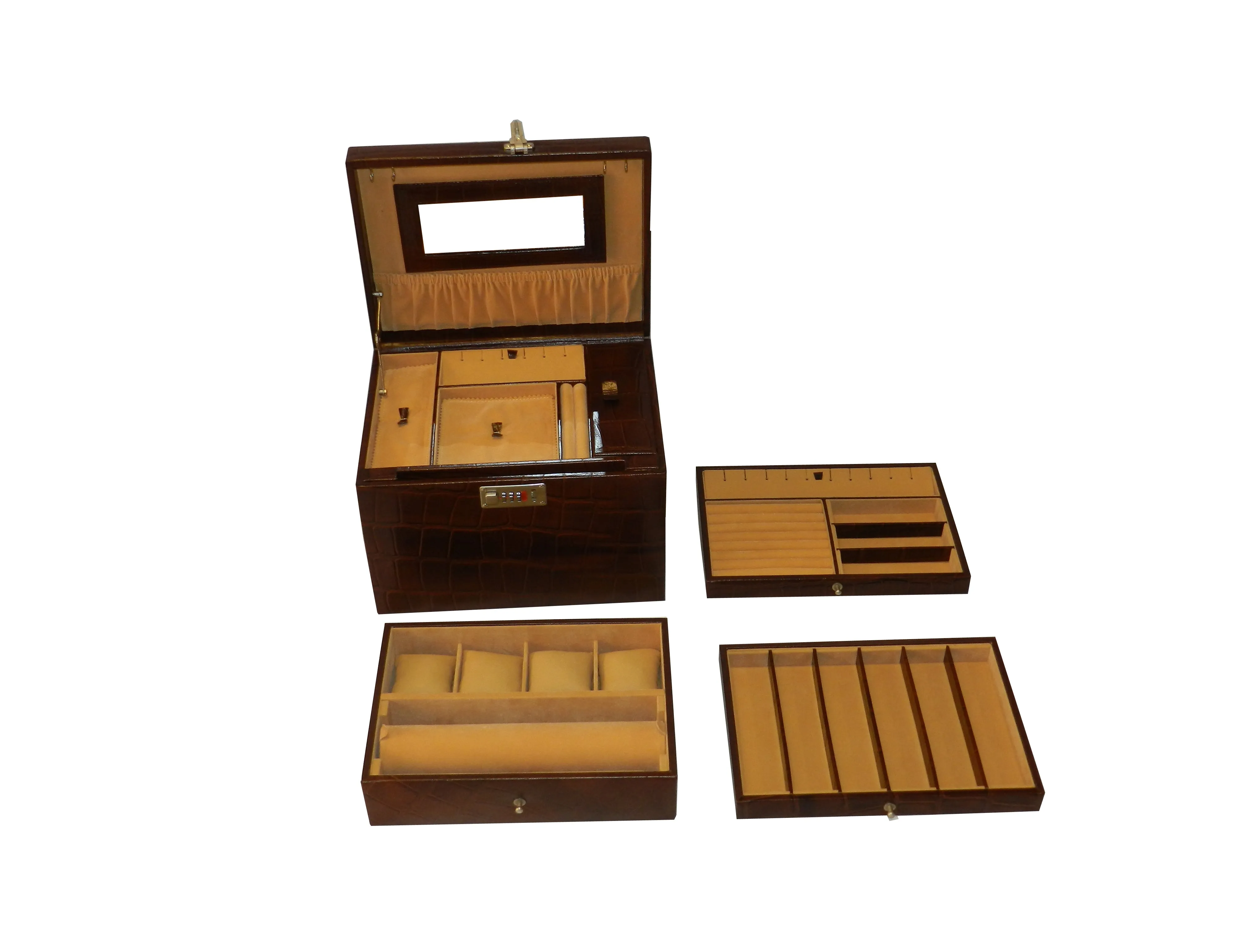 Jewelry   Watch Box Genuine Leather Multipurpose Medium Size M-JB BB
