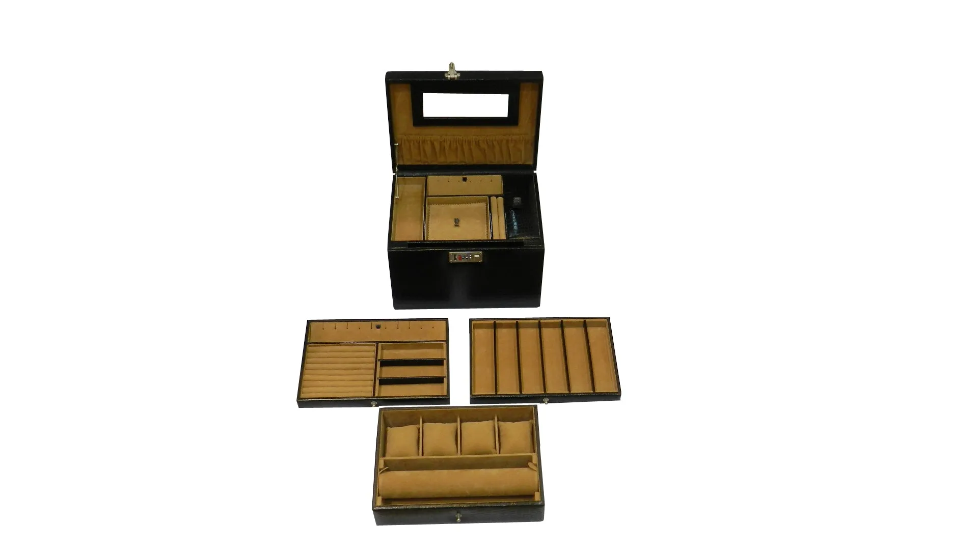 Jewelry   Watch Box Genuine Leather Multipurpose Medium Size M-JB BB