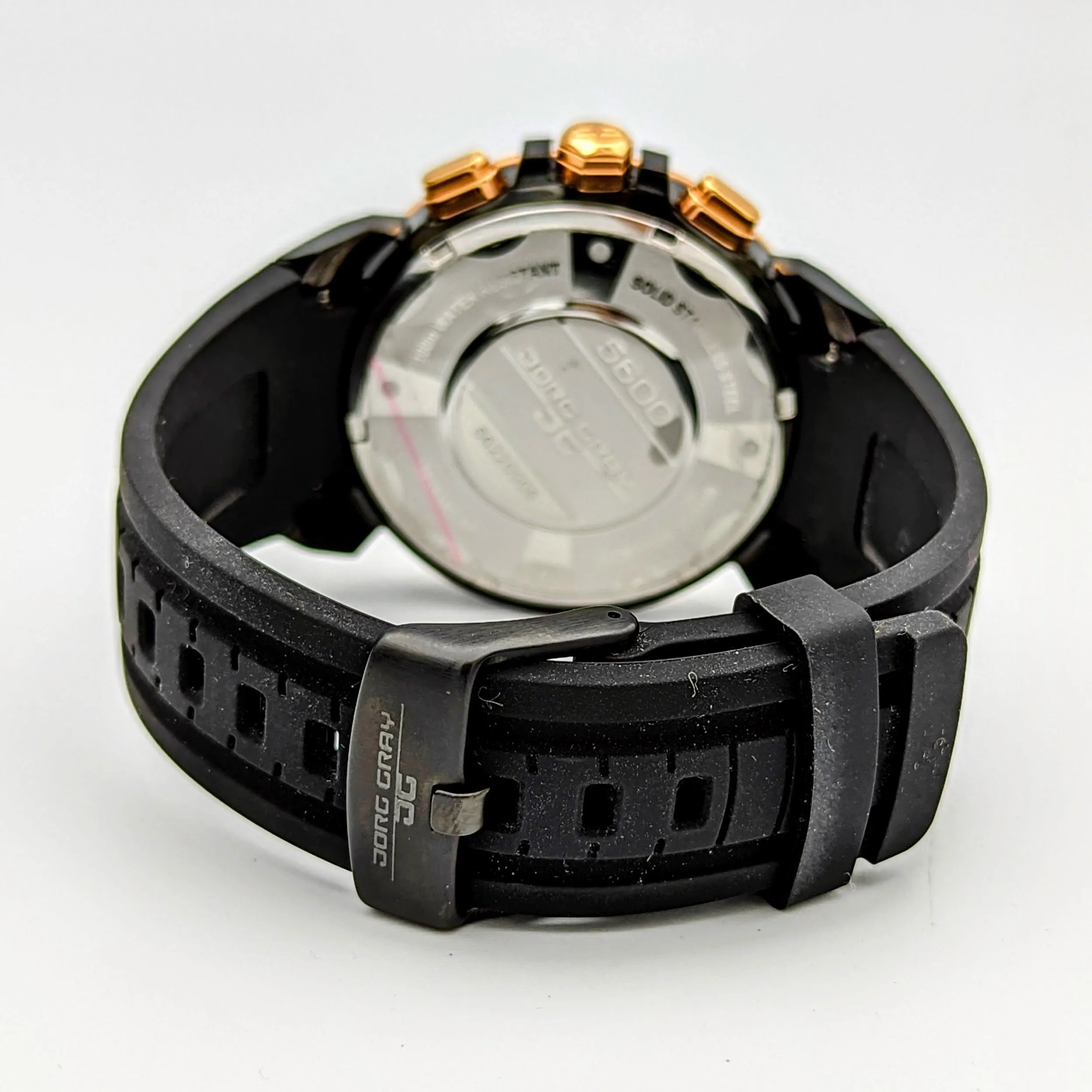 JORG GRAY Chronograph Watch JG5600 Series Two-Tone S.S. Case 47.5mm Wristwatch