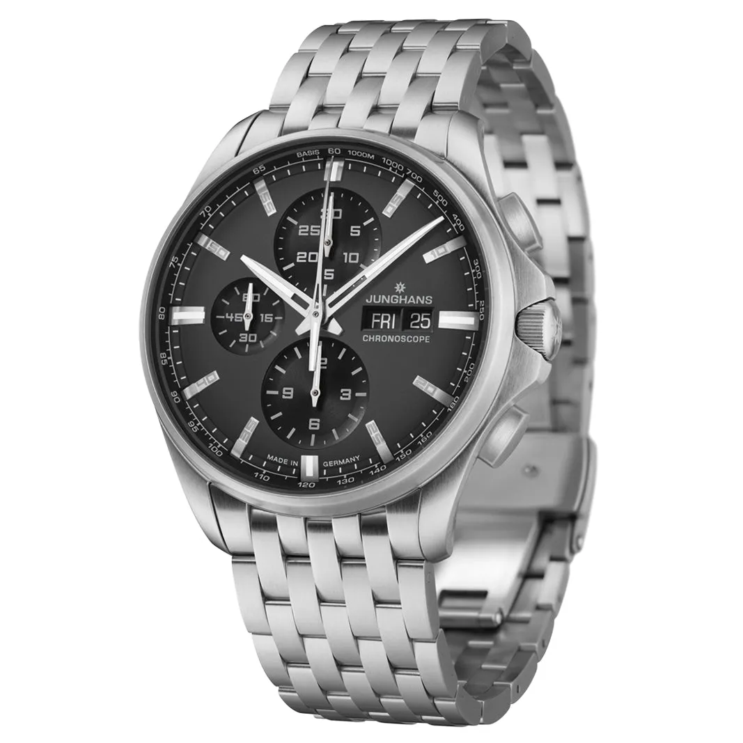 Junghans Meister S Chronoscope Men's Silver Watch 27/4024.45