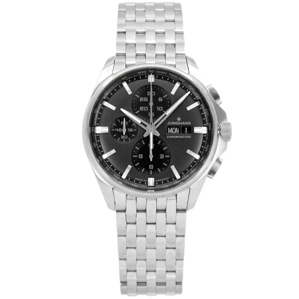 Junghans Meister S Chronoscope Men's Silver Watch 27/4024.45