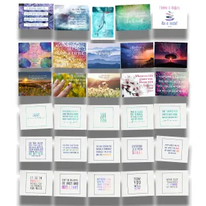 Kind Cards and Encourage Inspire Empower Emerge Postcard Bundle Collections