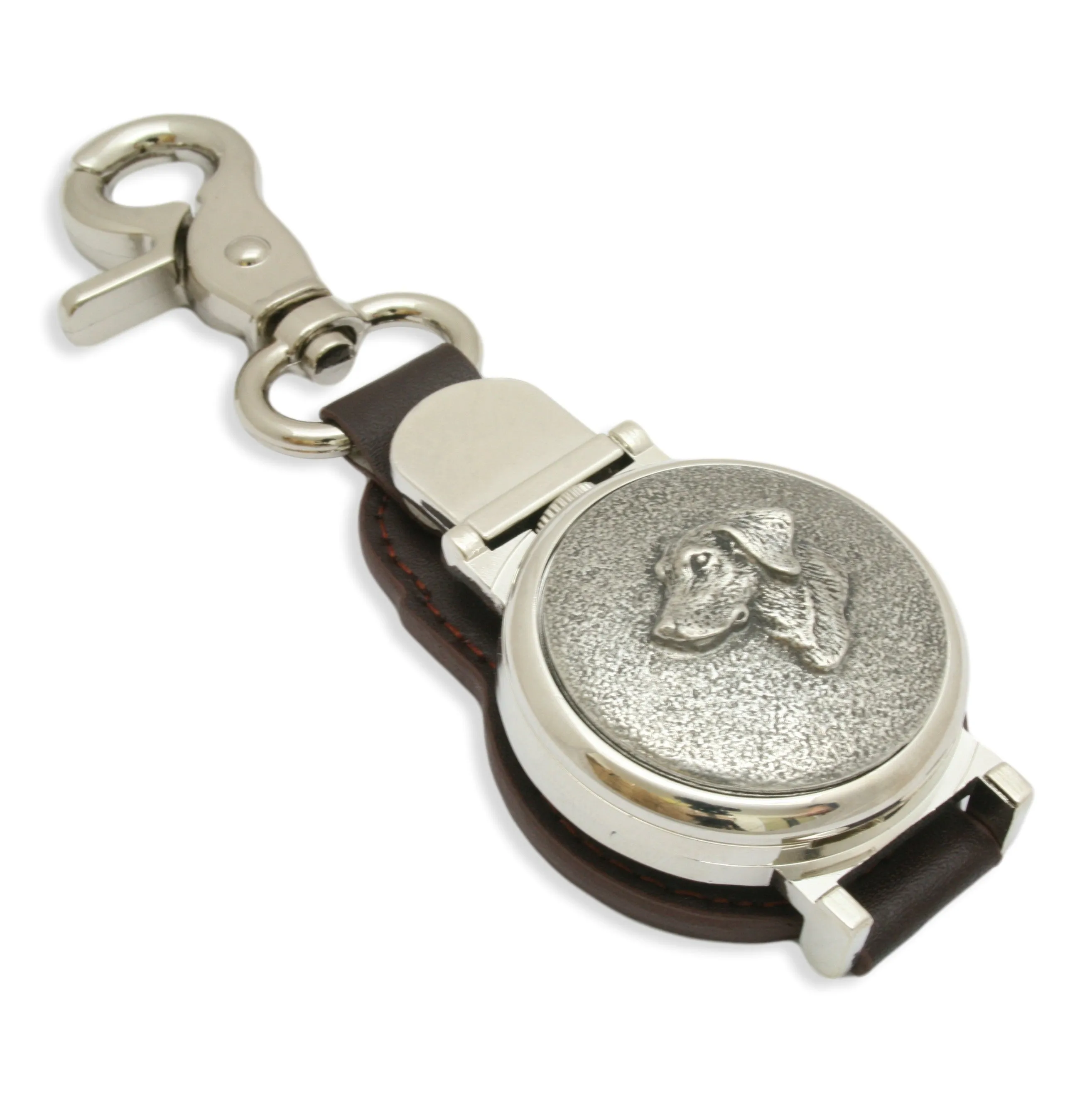 Labrador Brown Leather Fob Watch