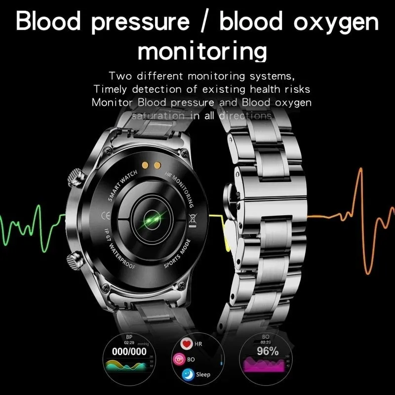 LIGE 2023 Smart Watch Men Full Circle Touch Screen Bluetooth Call Men Smartwatch Waterproof Sport Activity Fitness Watch Box