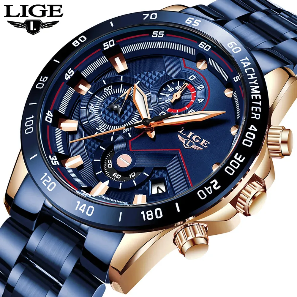 LIGE Men's Watches