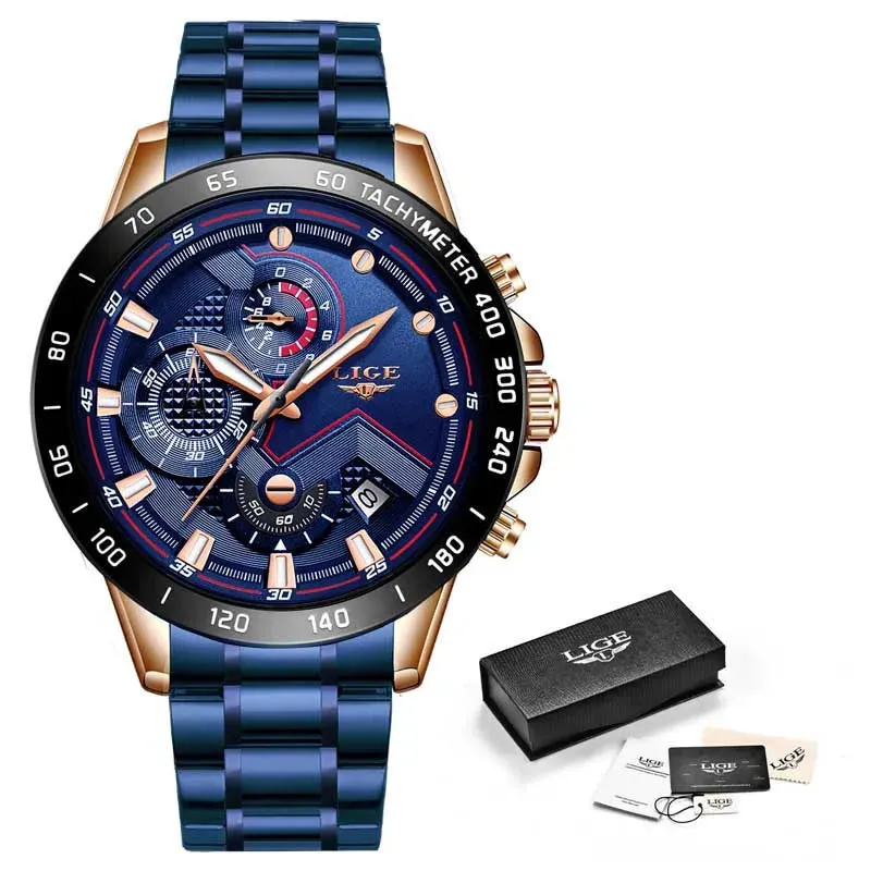 LIGE Men's Watches
