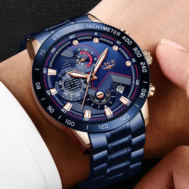 LIGE Men's Watches
