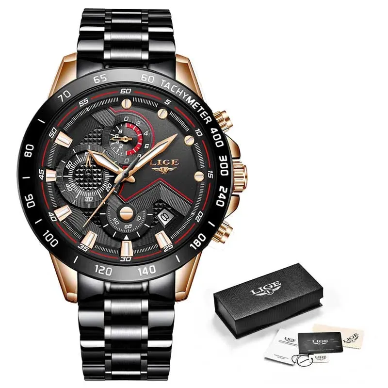 LIGE Men's Watches