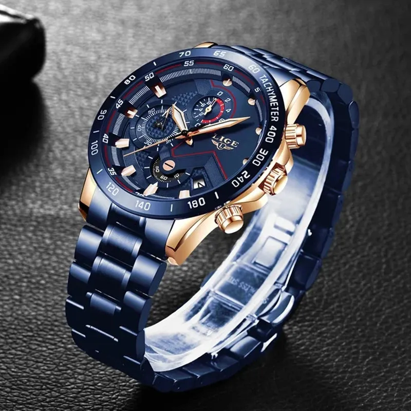 LIGE Men's Watches