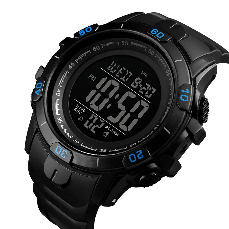 Luminous alarm waterproof electronic watch W2314875