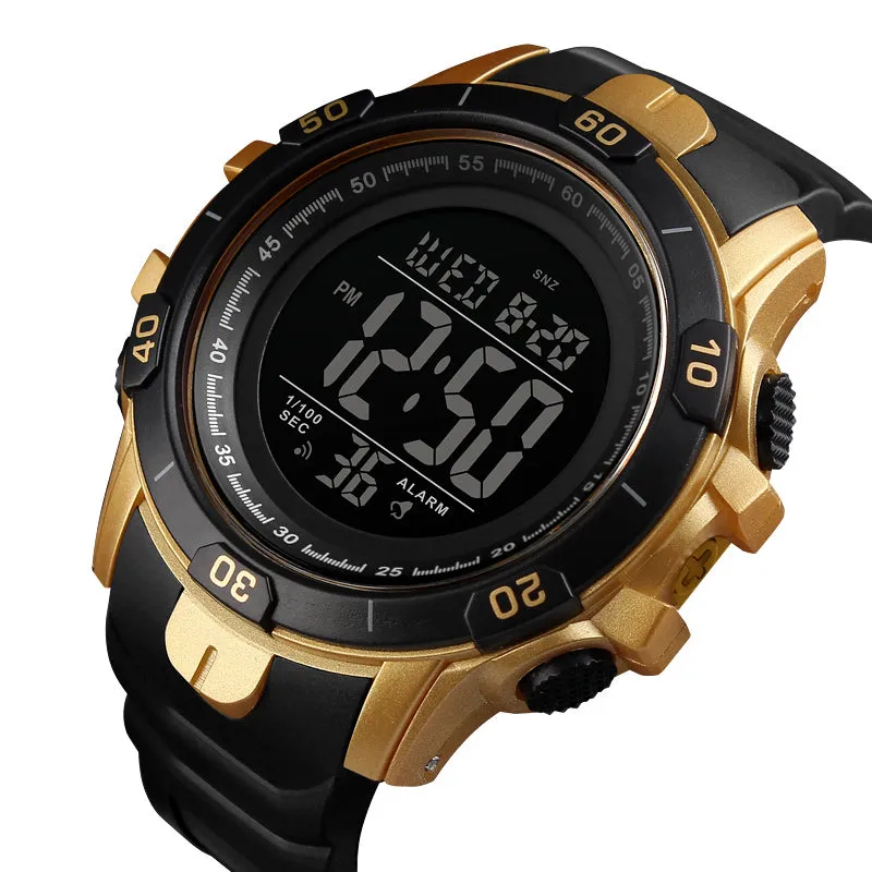 Luminous alarm waterproof electronic watch W2314875
