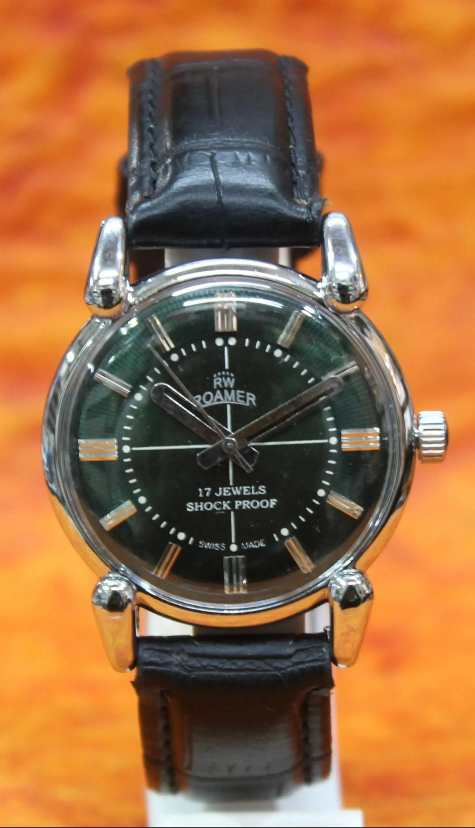 Mechanical Hand Winding Watch Roamer 17 Jewels FHF ST96 Swiss Made Vintage