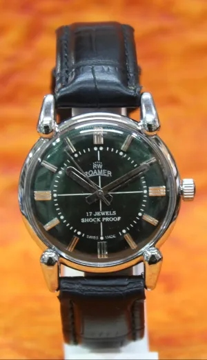 Mechanical Hand Winding Watch Roamer 17 Jewels FHF ST96 Swiss Made Vintage