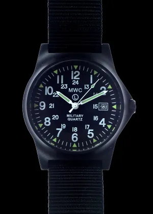 MWC G10LM 12/24 Cover Non Reflective Black PVD Military Watch