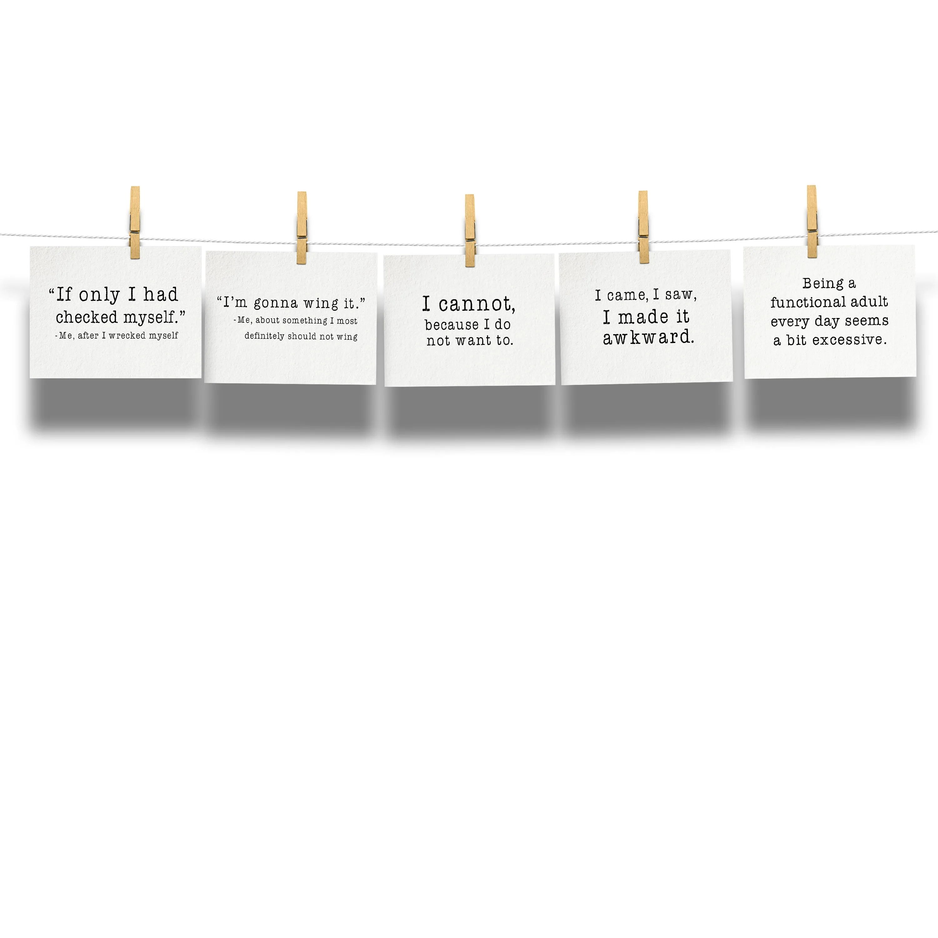 My A-Game is Adequate 20-Card Special Edition Relatably Sarcastic Postcard Collection