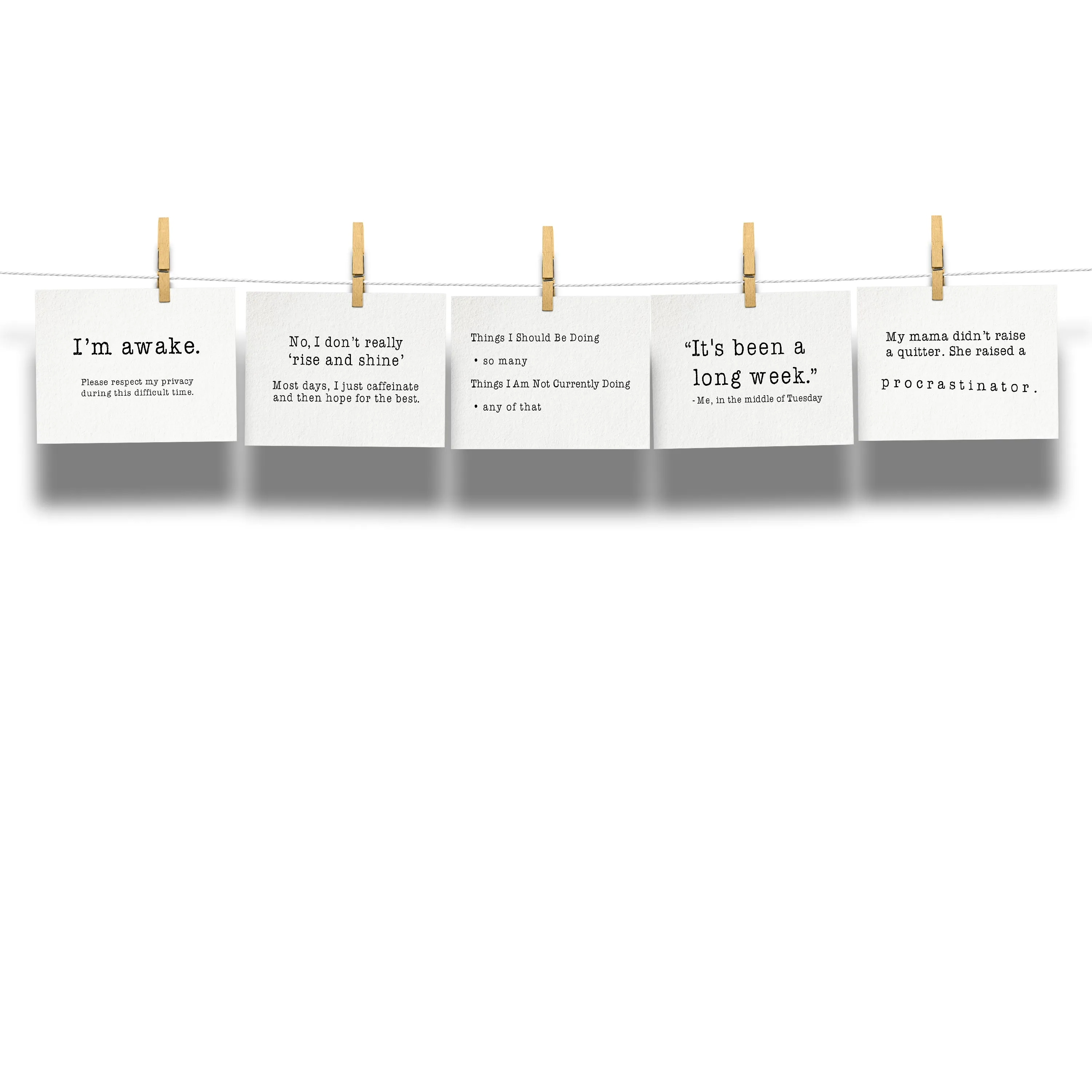 My A-Game is Adequate 20-Card Special Edition Relatably Sarcastic Postcard Collection