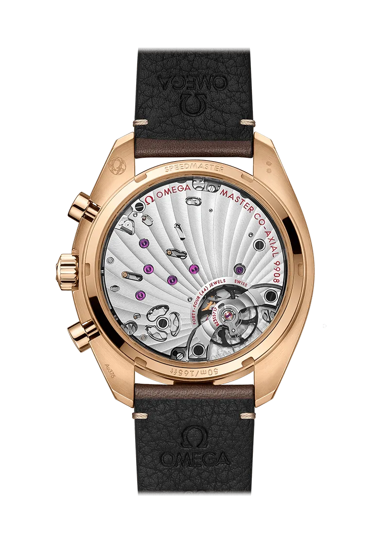 Omega Chronoscope Co-Axial Master Chronometer Chronograph 43mm Bronze Gold on Leather Strap 329.92.43.51.10.001