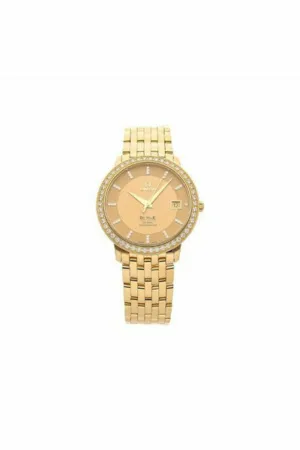 omega de ville prestige 36.5mm 18kt yellow gold ladies watch