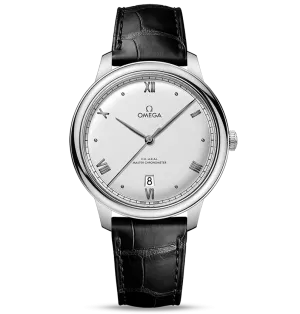 OMEGA De Ville Prestige Co-Axial Master Chronometer, 40mm with Matte Silver Dial