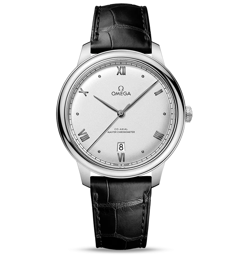 OMEGA De Ville Prestige Co-Axial Master Chronometer, 40mm with Matte Silver Dial