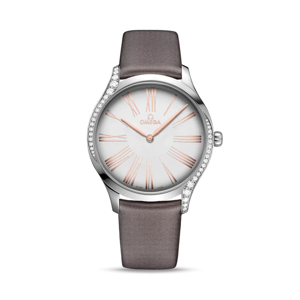 Omega De Ville Tresor Silver Dial 39mm Diamond Watch - 428.17.39.60.02.001