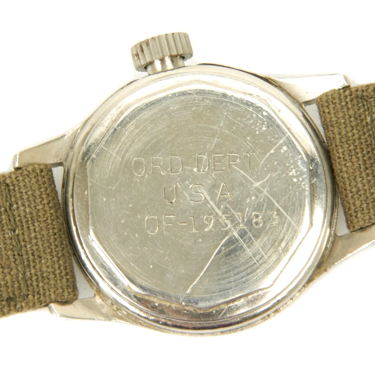 Original U.S. WWII 1943 Army 17-Jewel Wrist Watch by Waltham - Fully Functional