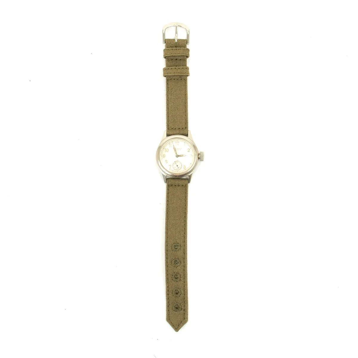Original U.S. WWII 1943 Army 17-Jewel Wrist Watch by Waltham - Fully Functional