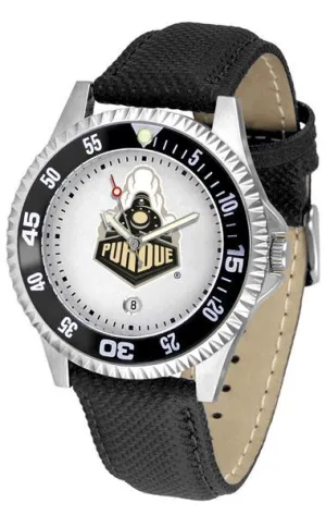 Purdue Boilermakers Competitor - Poly/Leather Band Watch