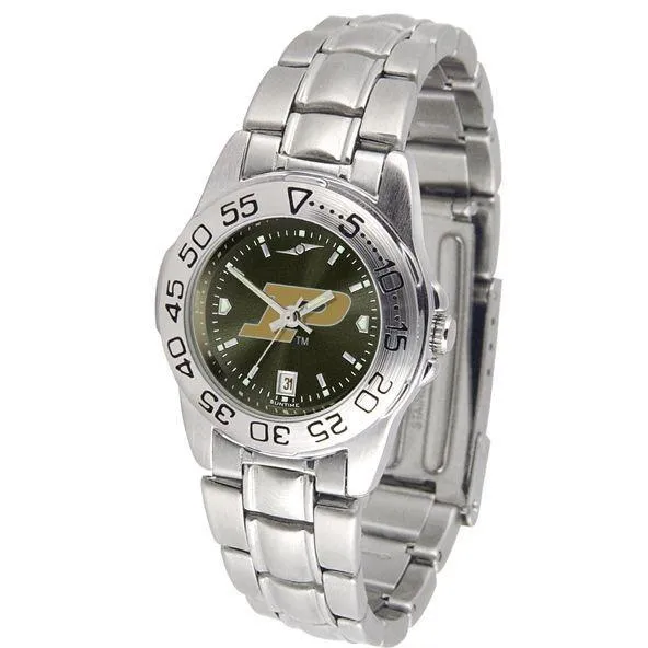 Purdue Boilermakers Ladies AnoChrome  Steel Band Sports Watch