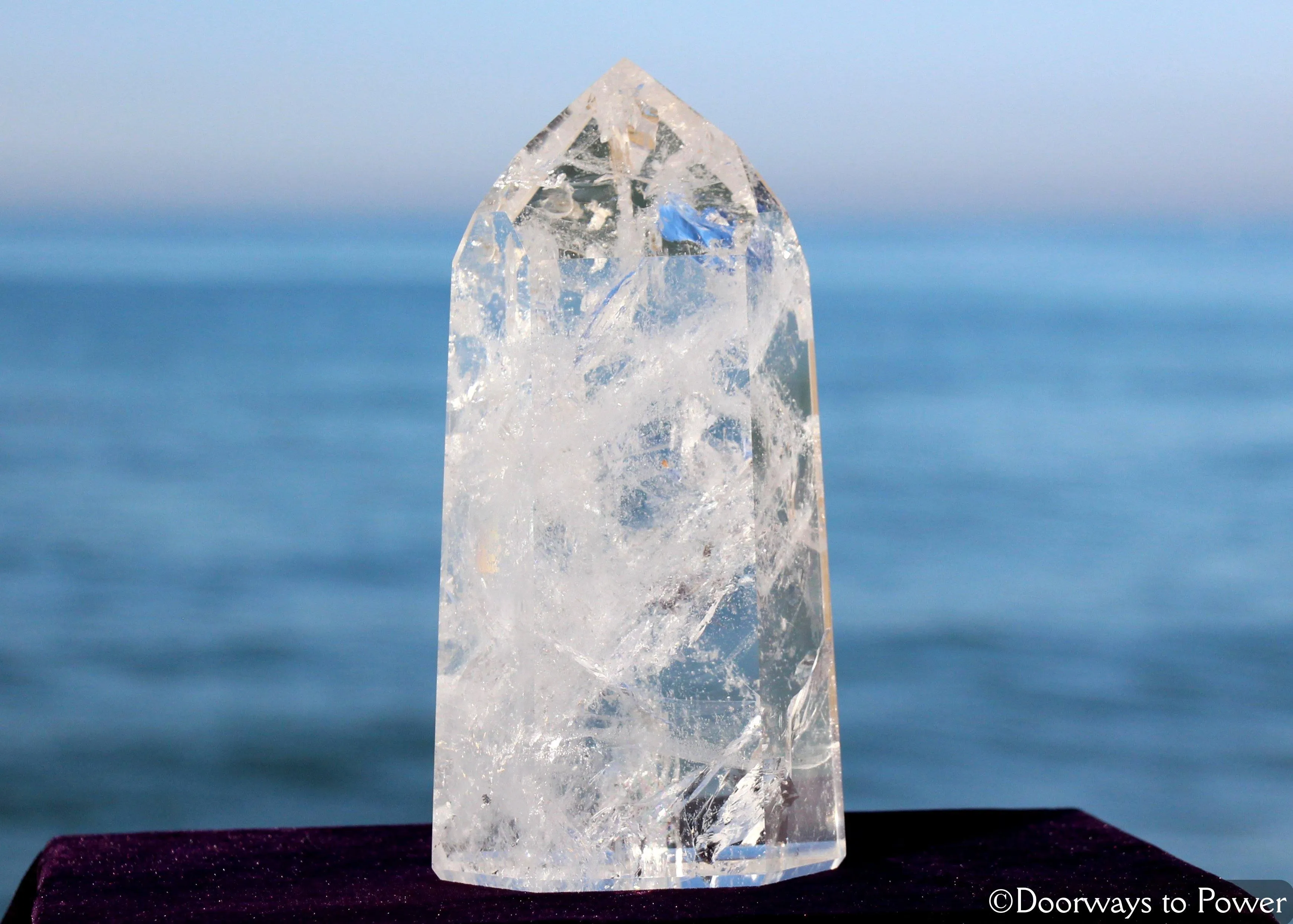 Pure Quartz Temple Heart Dow Master Crystal Point 'Self Mastery' Rare