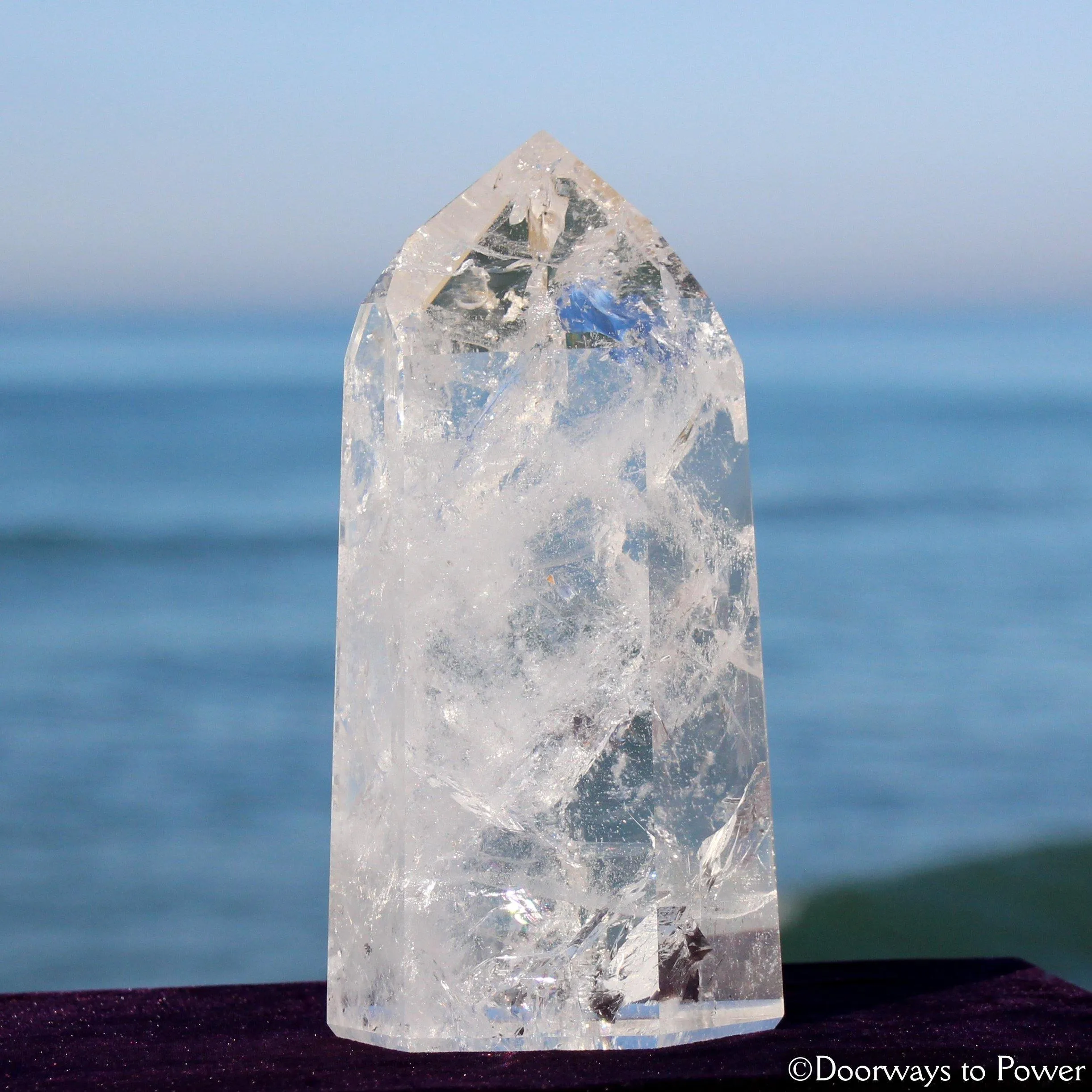 Pure Quartz Temple Heart Dow Master Crystal Point 'Self Mastery' Rare
