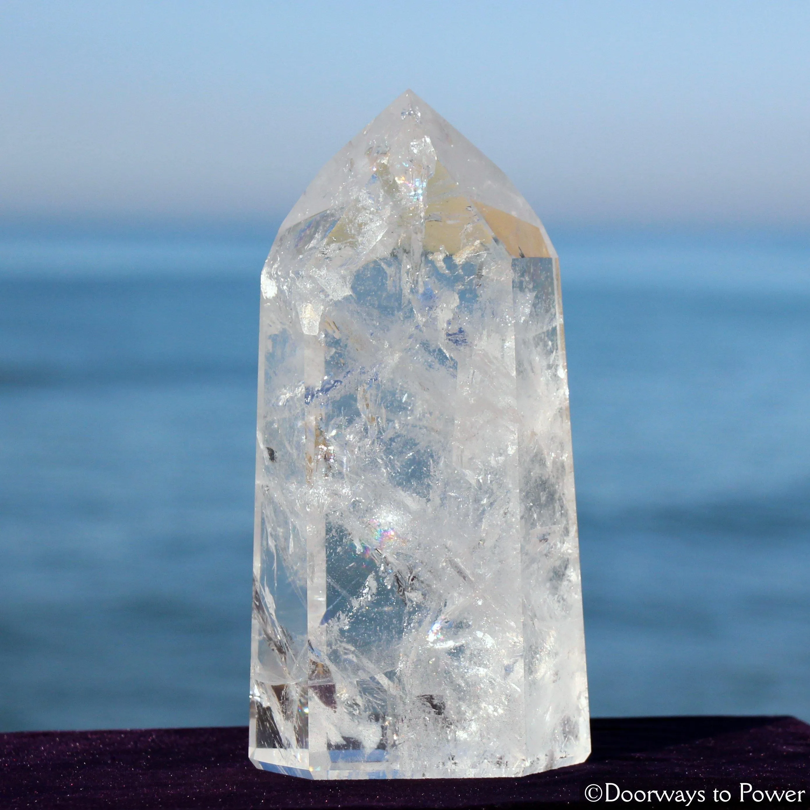 Pure Quartz Temple Heart Dow Master Crystal Point 'Self Mastery' Rare