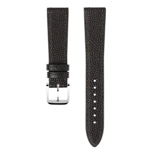 "Lagoon" Watch Strap in Caviar // Coffee