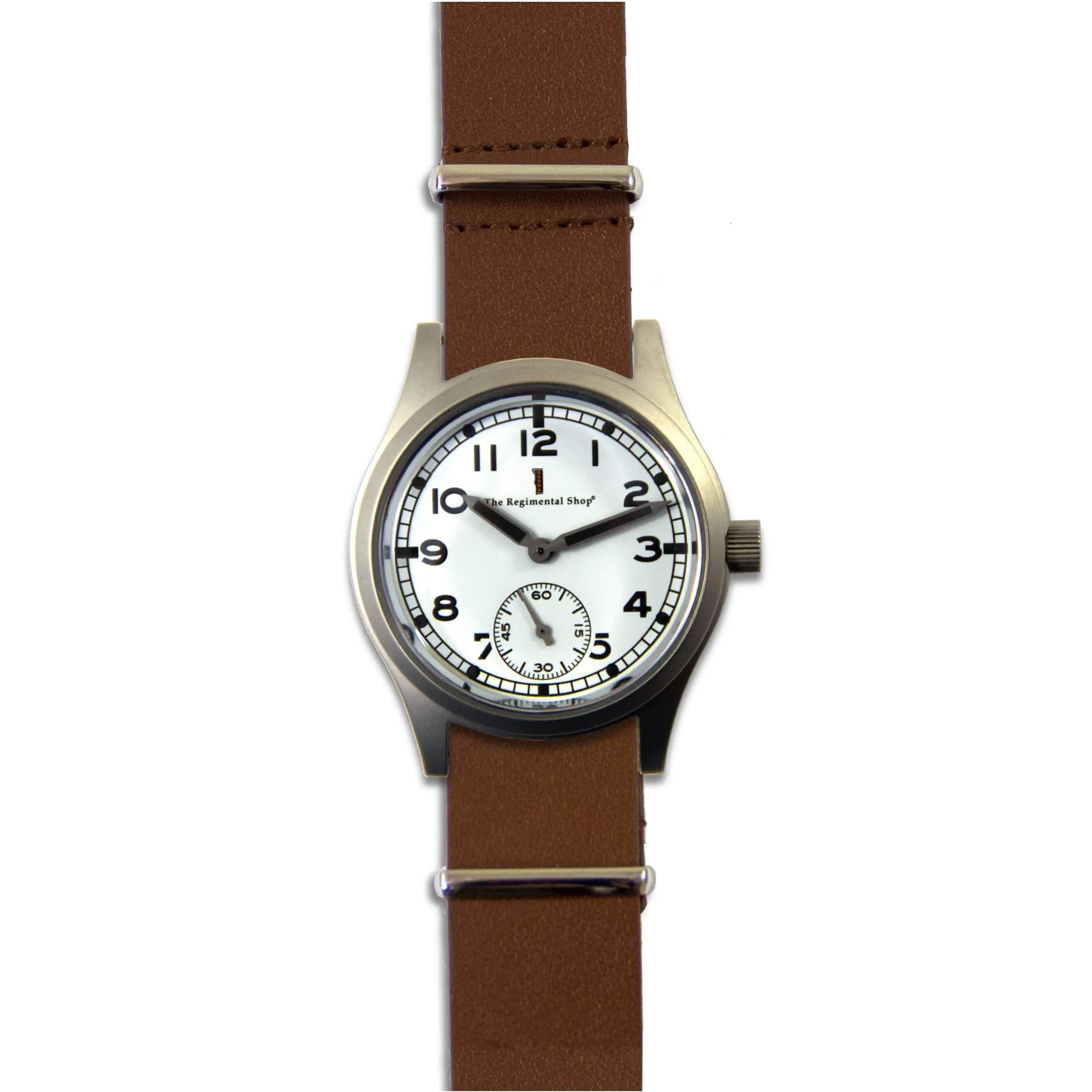 "Special Ops" Military Watch with a Brown Leather Strap