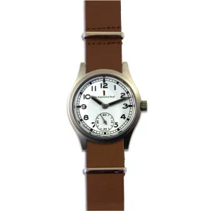 "Special Ops" Military Watch with a Brown Leather Strap