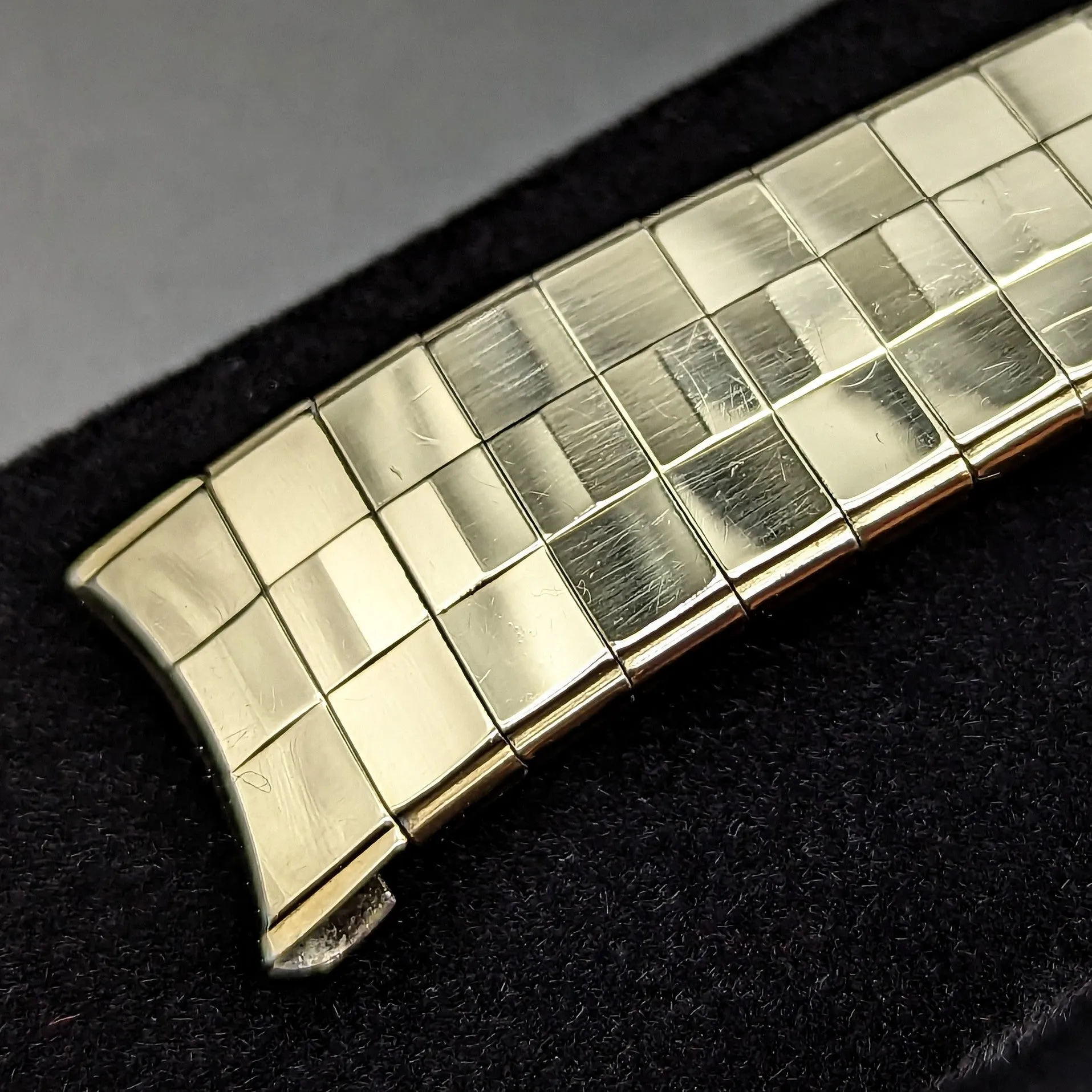 Rare KREISLER 17.5mm Watchband Center Scissor Expansion Vintage Bracelet
