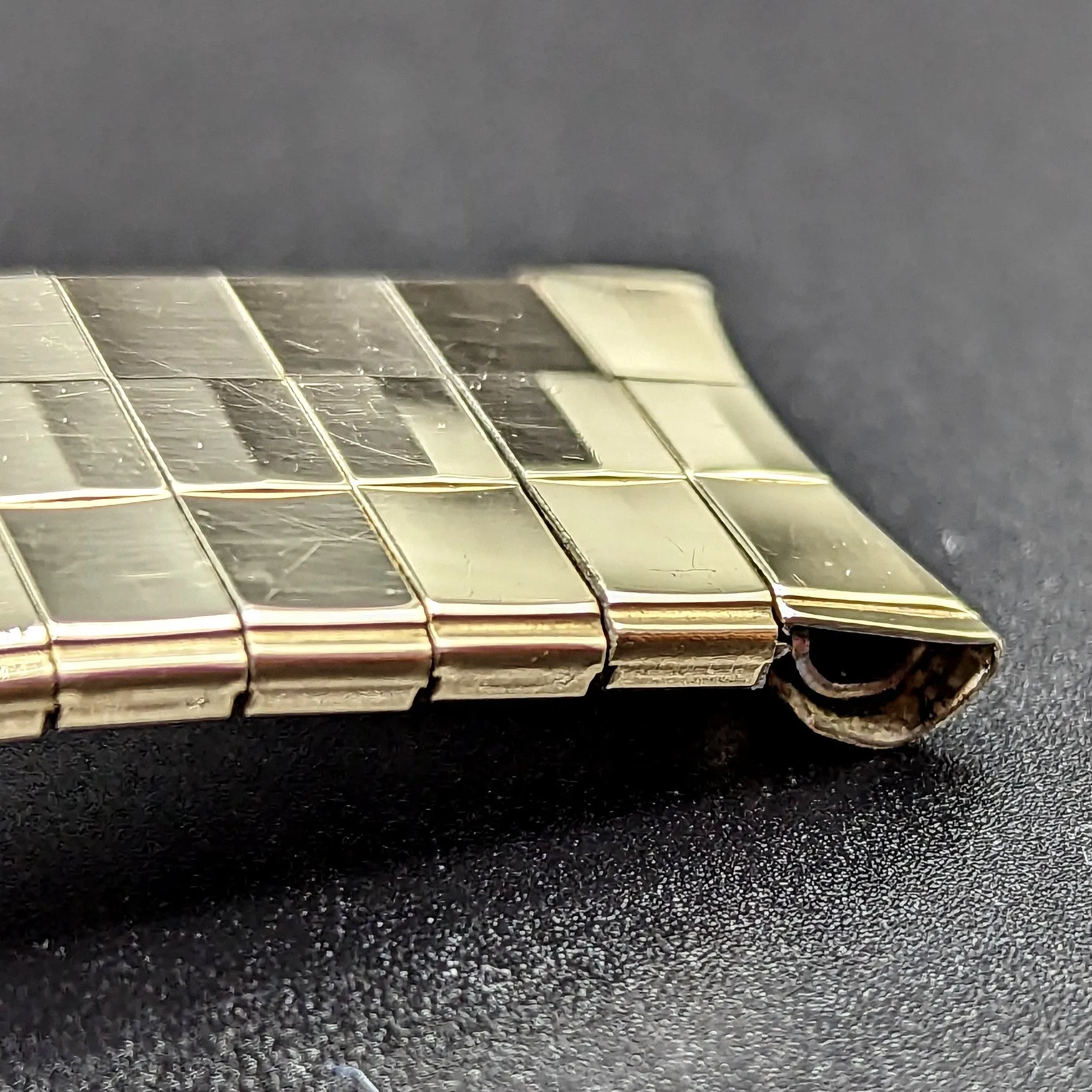 Rare KREISLER 17.5mm Watchband Center Scissor Expansion Vintage Bracelet