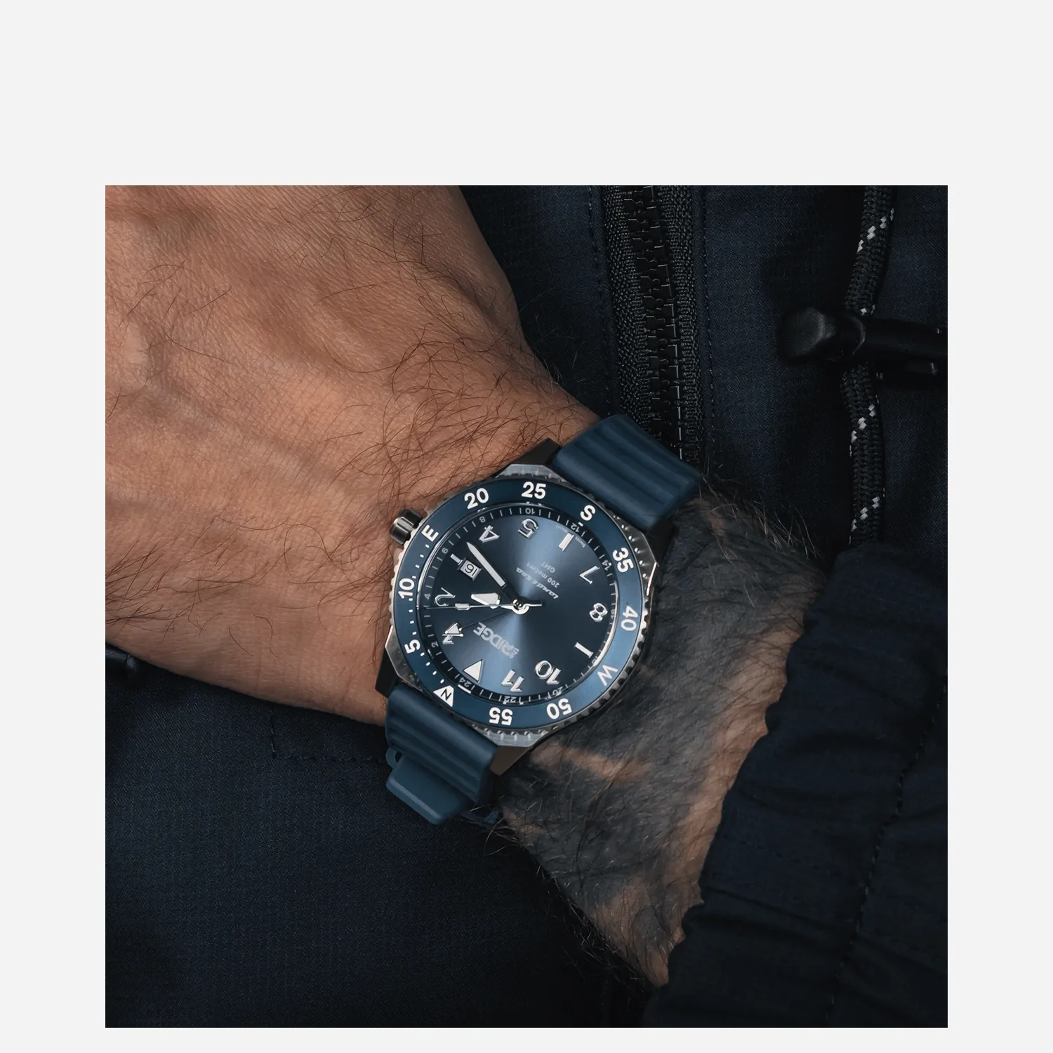 Ridge Land & Sea GMT Watch 42mm - Alpine Navy